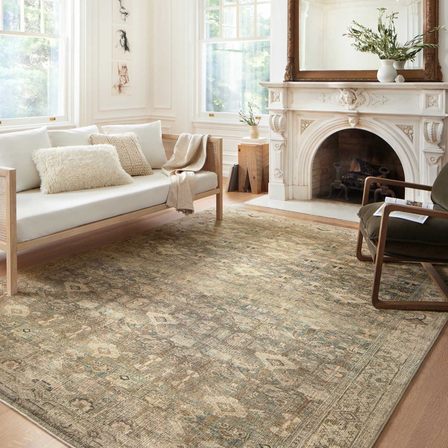 Loloi Margot CloudPile Antique/Sage Power Loomed Rug