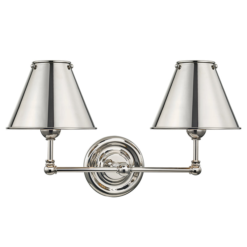 Mark D Sikes x Hudson Valley Lighting Classic No 1 Metal Double Wall Sconce - Final Sale