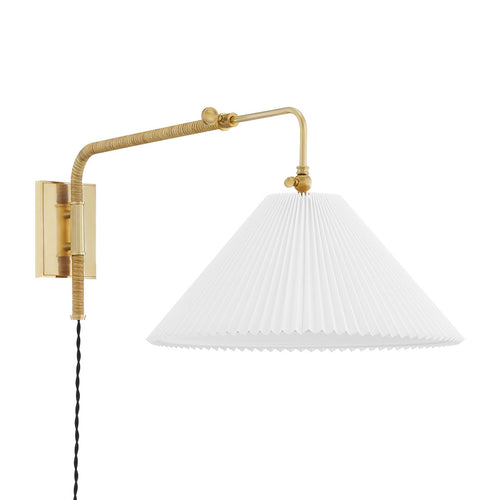 Mark D Sikes x Hudson Valley Lighting Dorset Plug-In Wall Sconce