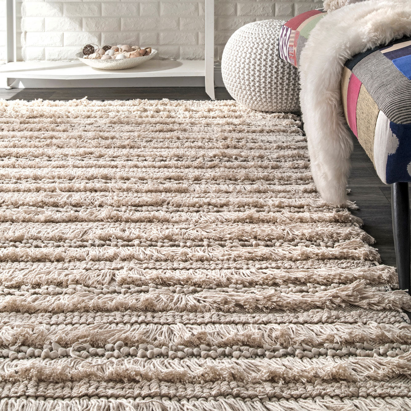 Houlton Hand Woven Shag Rug