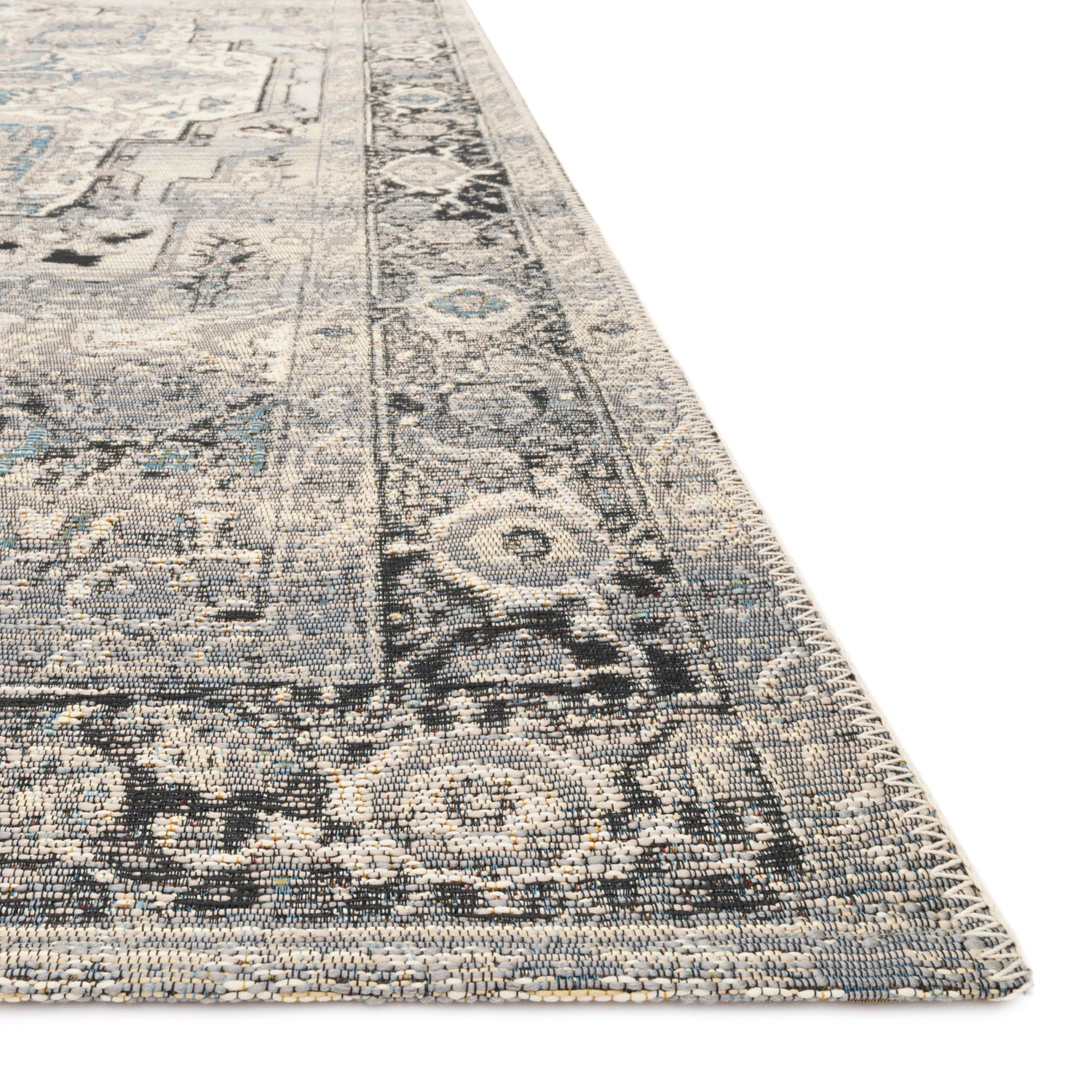 Loloi Mika Medallion Indoor/Outdoor Rug – Paynes Gray