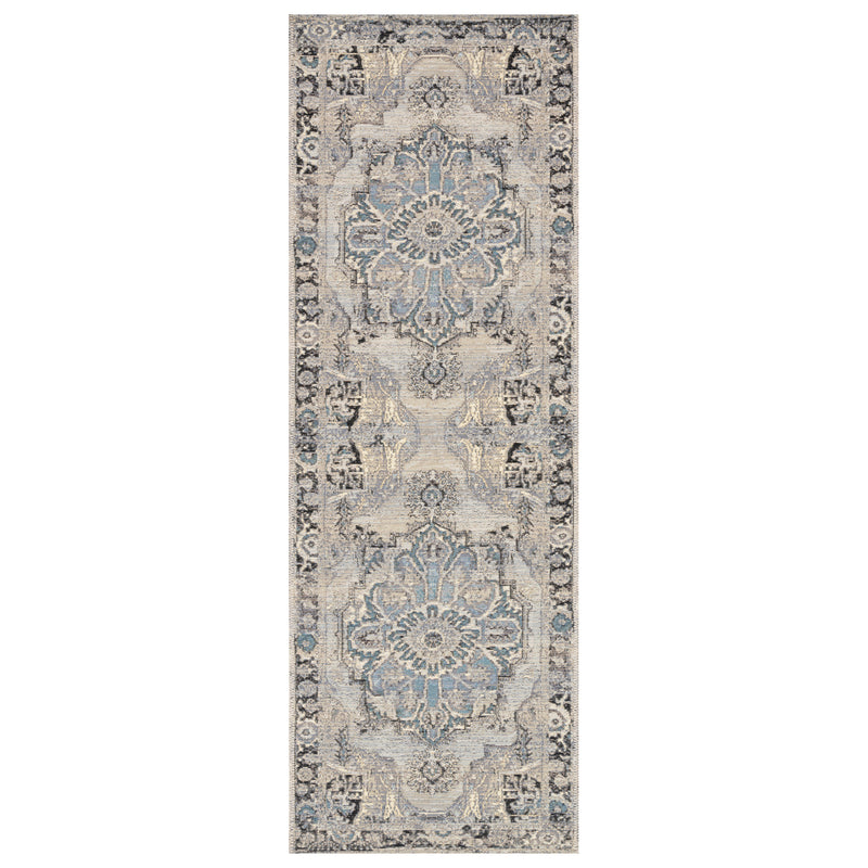 Loloi Mika Medallion Indoor/Outdoor Rug – Paynes Gray