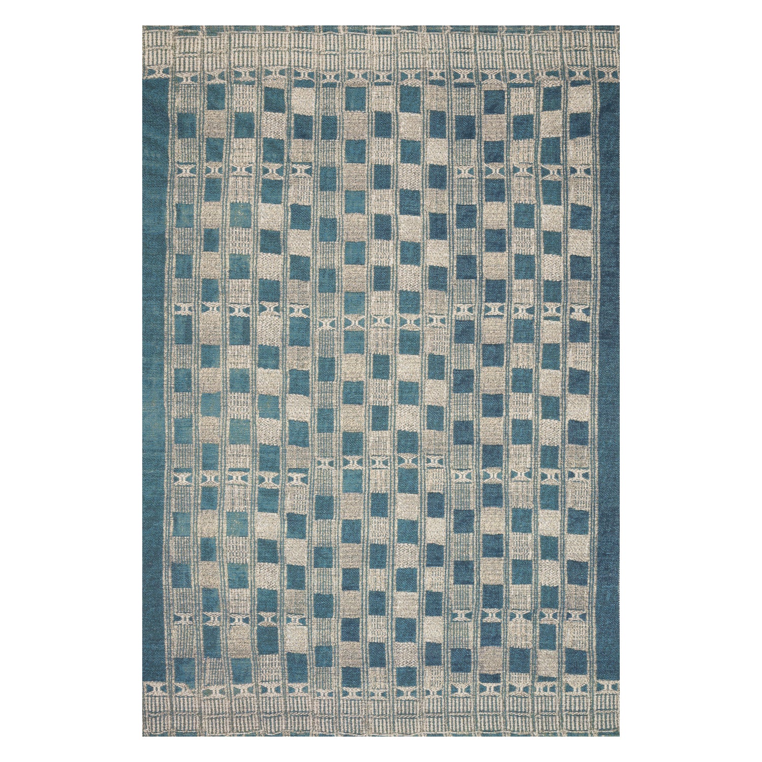 Loloi Mika Blue/Ivory Indoor/Outdoor Rug