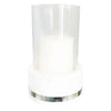 Anaya Mother of Pearl Marble Hurricane Candle Holder