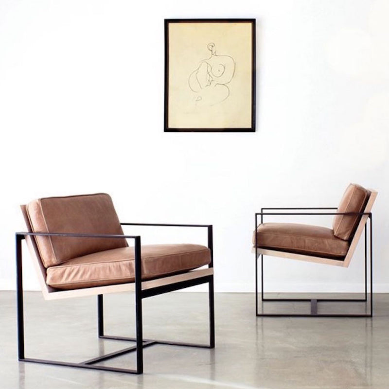 Redford House Manhattan Leather Lounge Chair