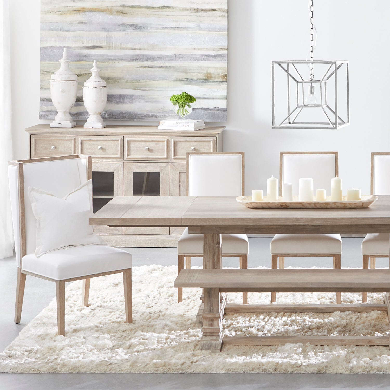 Martin Dining Chair Natural Gray Set of 2