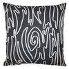 Square Feathers Meandering Throw Pillow