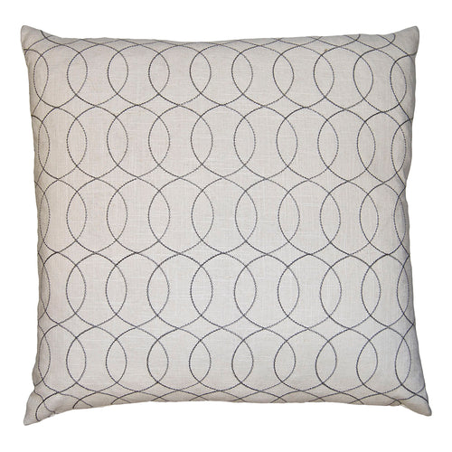 Square Feathers Mercury Rings Throw Pillow