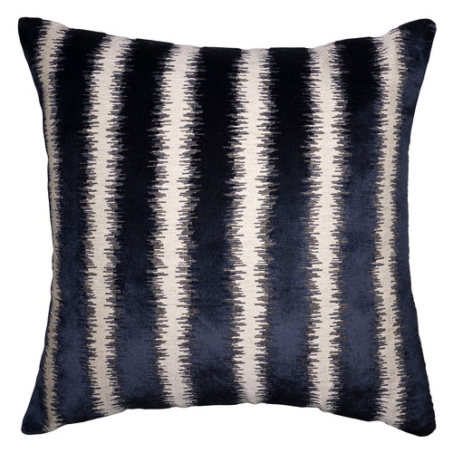 Square Feathers Merrick Navy Throw Pillow