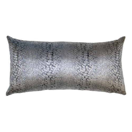 Square Feathers Midnight Skin Throw Pillow