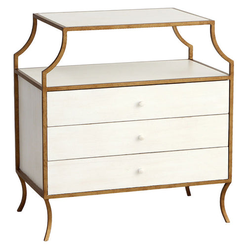 Redford House Milla 3 Drawer Side Table