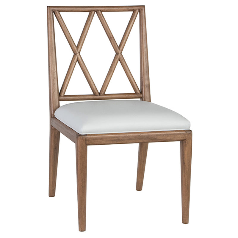 Redford House Milton X Back Leather Dining Chair