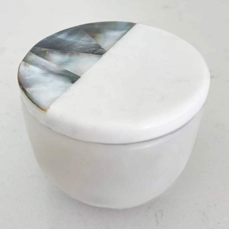 Anaya Mother of Pearl Lavender Gray/Large Candle
