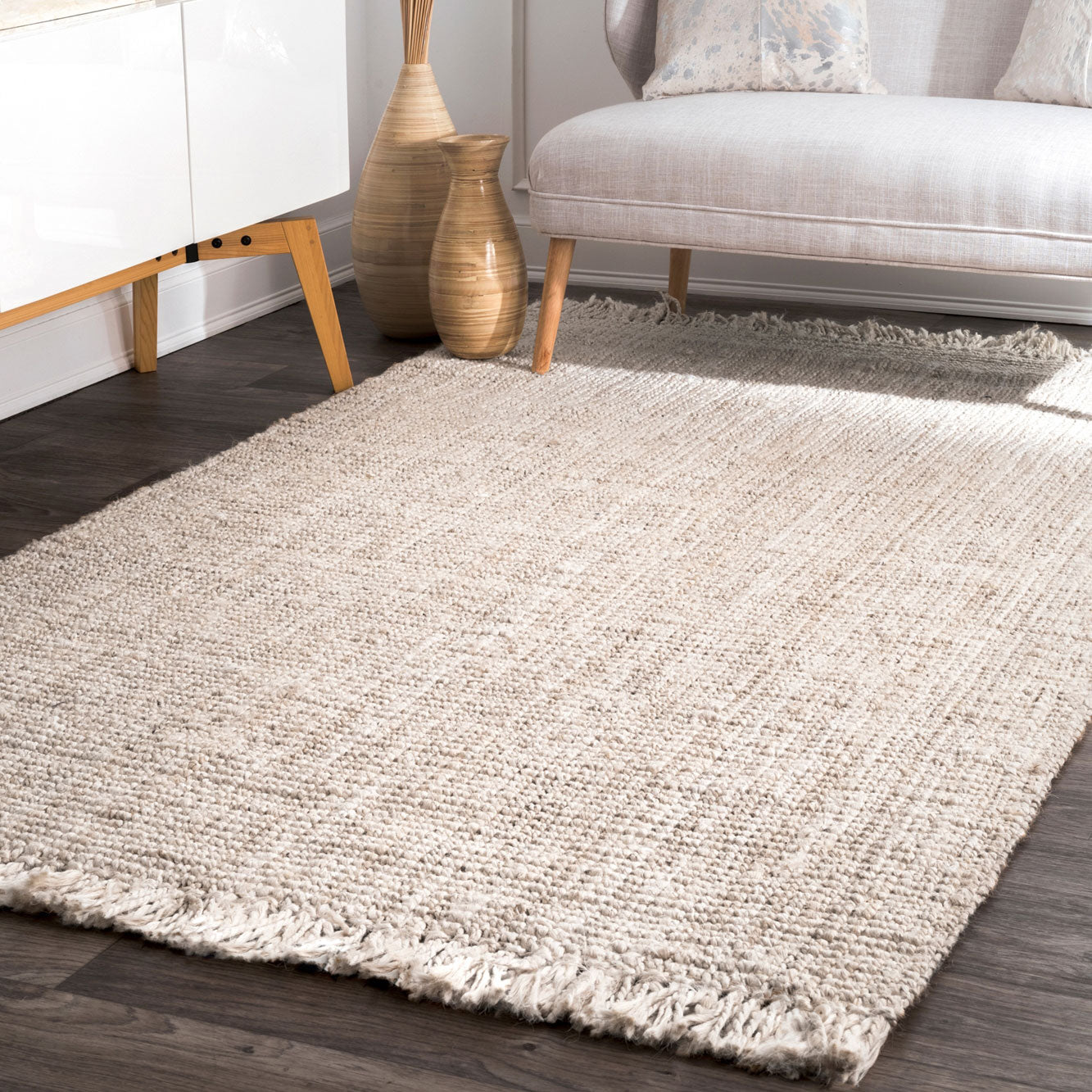 Makeh Chunky Loop Jute Hand Woven Rug