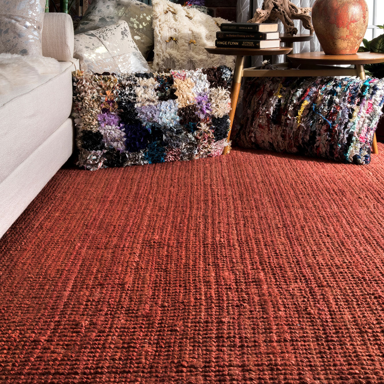 Makeh Chunky Loop Jute Hand Woven Rug