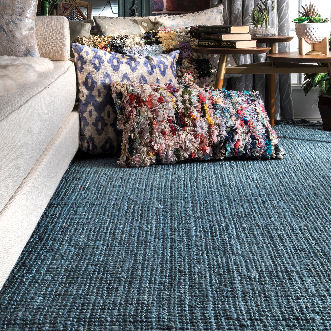 Makeh Chunky Loop Jute Hand Woven Rug