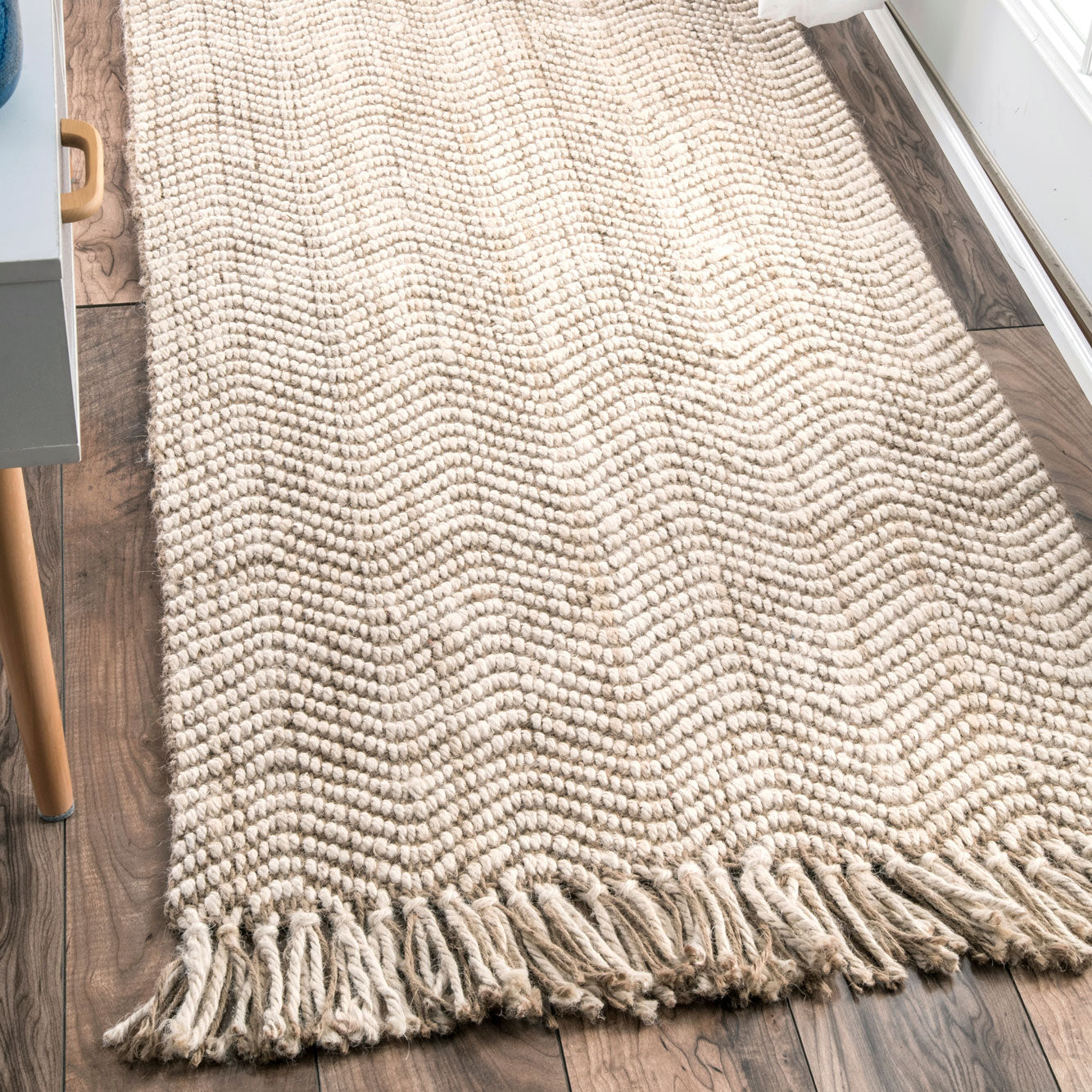 Mission Jute Hand Woven Rug – Paynes Gray