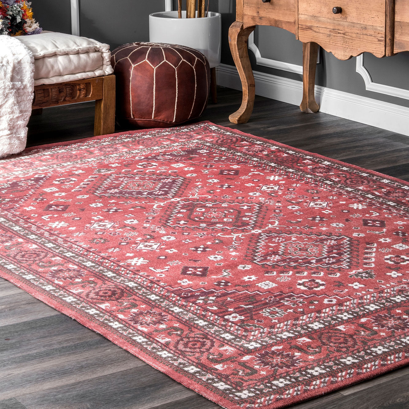 Leechee Machine Made Rug