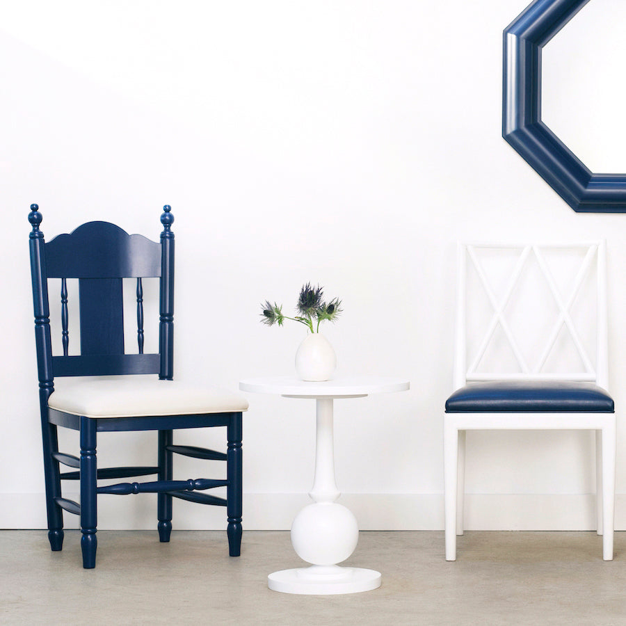 Redford House Nantucket Upholstered Leather Dining Chair