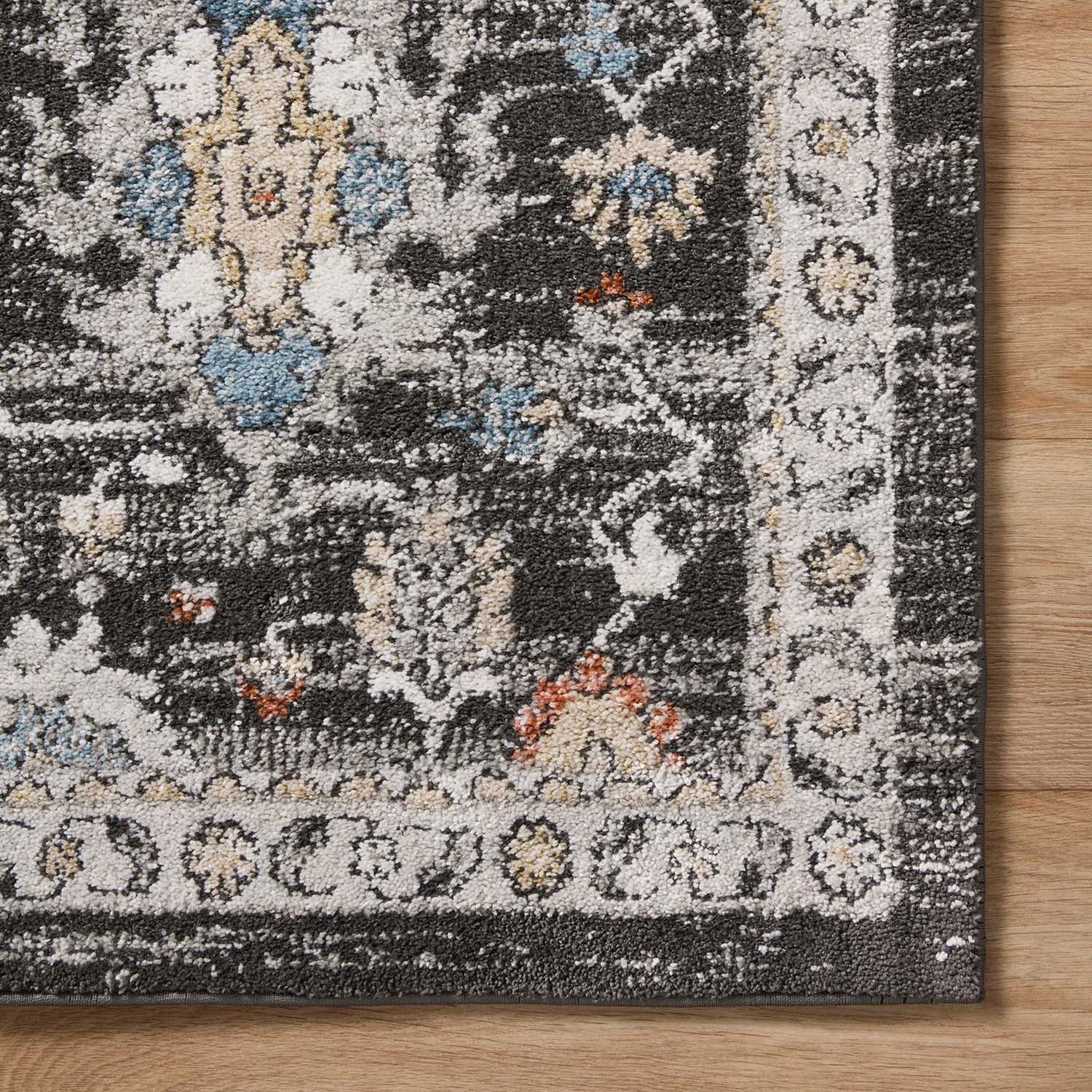 Loloi Odette Charcoal/Multi Power Loomed Rug