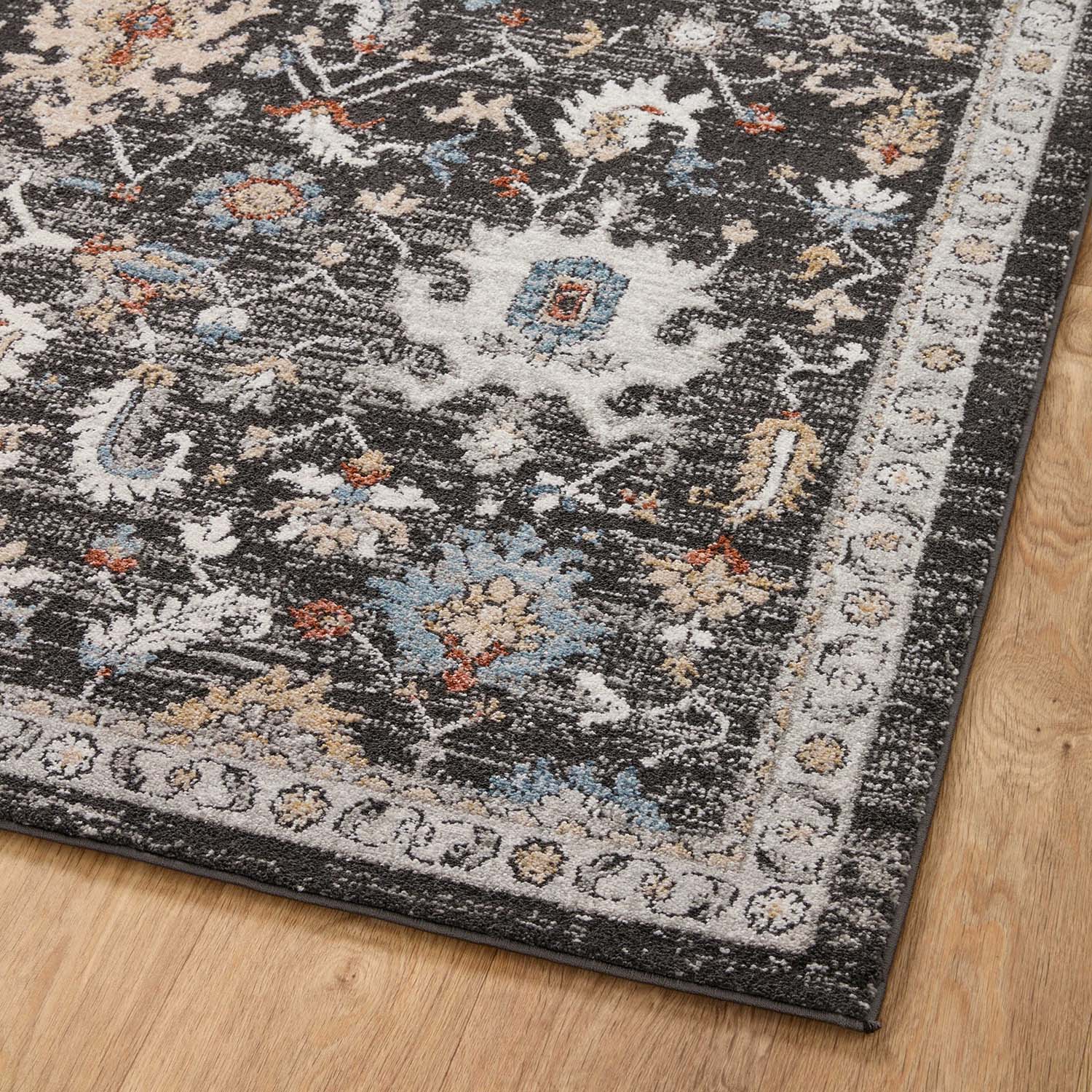 Loloi Odette Charcoal/Multi Power Loomed Rug