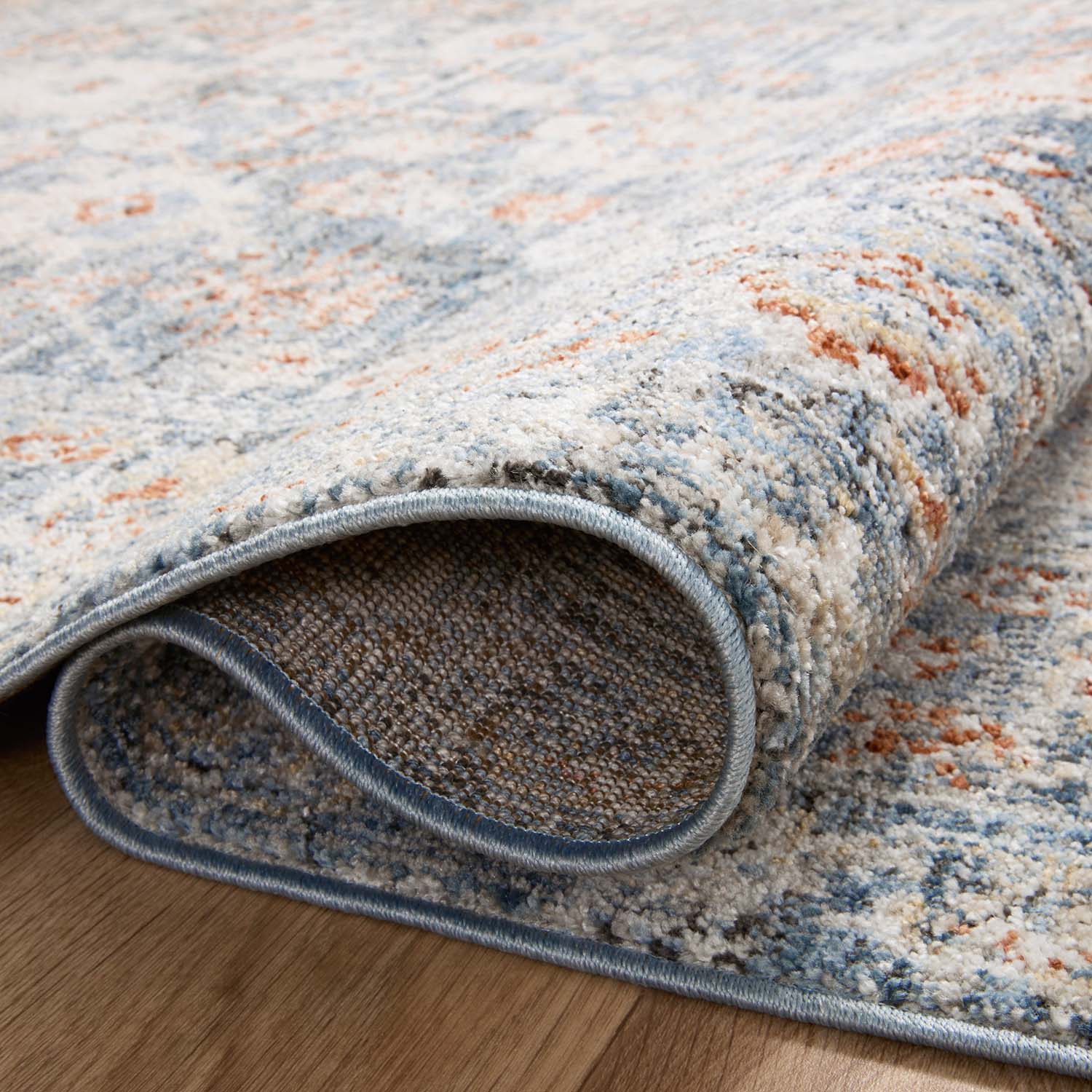 Loloi Odette Sky/Rust Power Loomed Rug