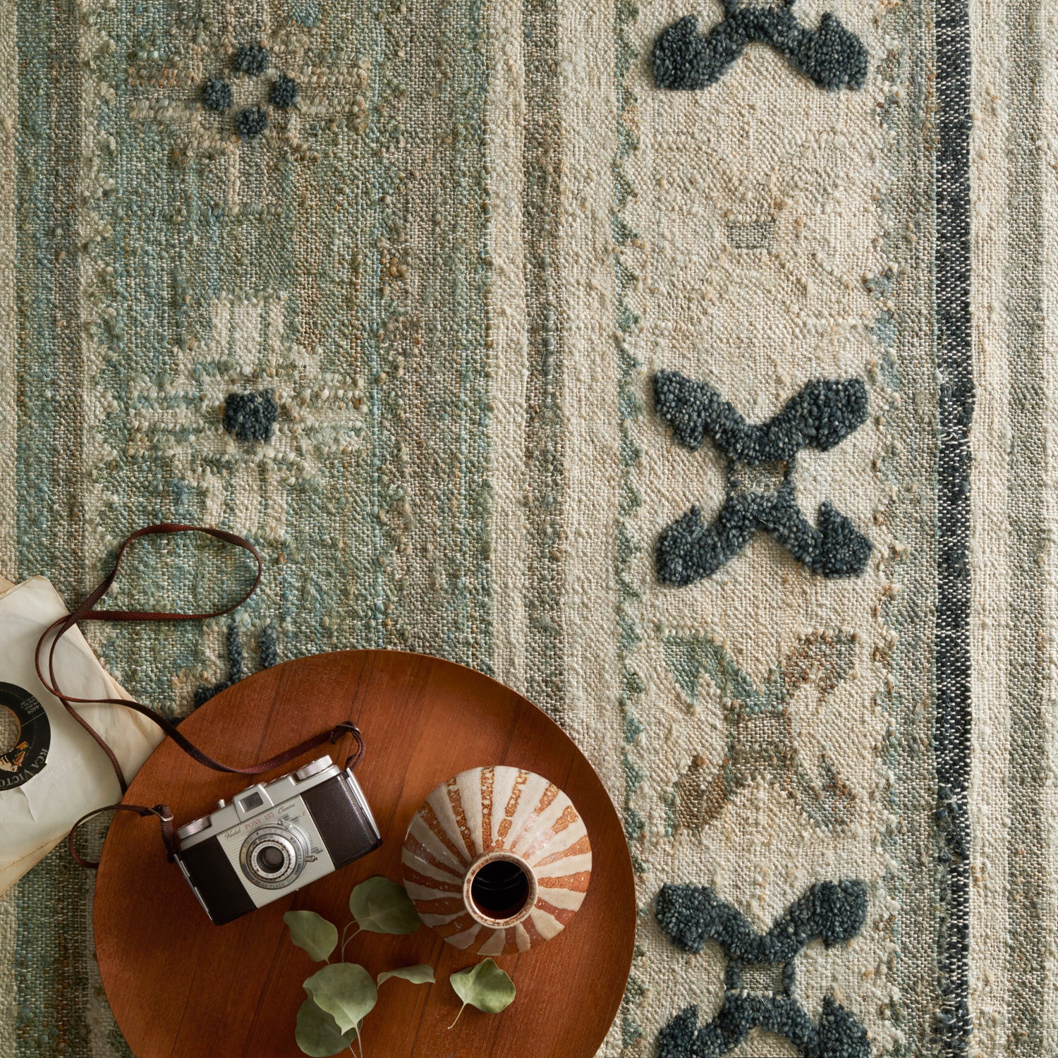 Loloi Owen Aqua/Ink Hand Woven Rug