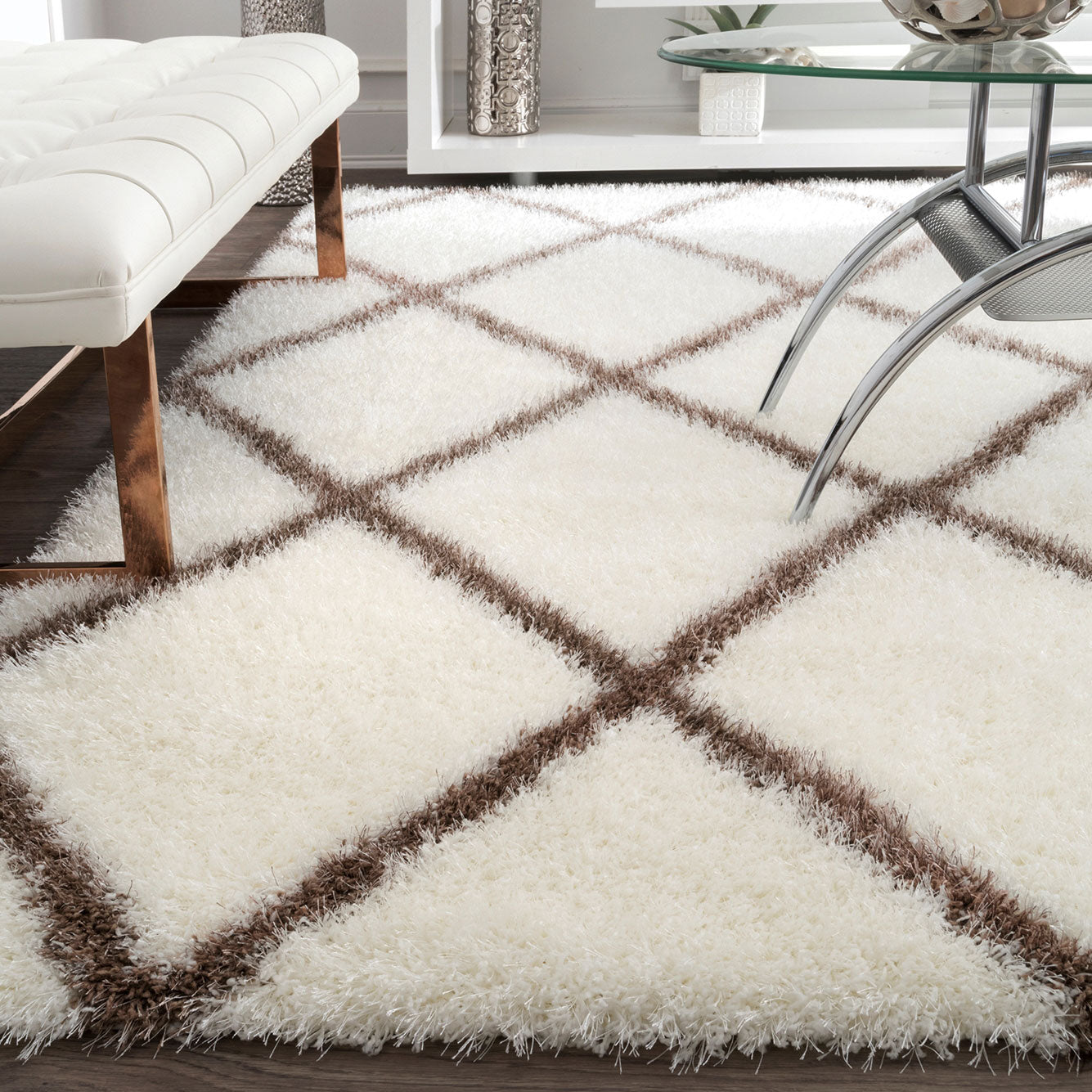 Alto Diamond Shag Rug