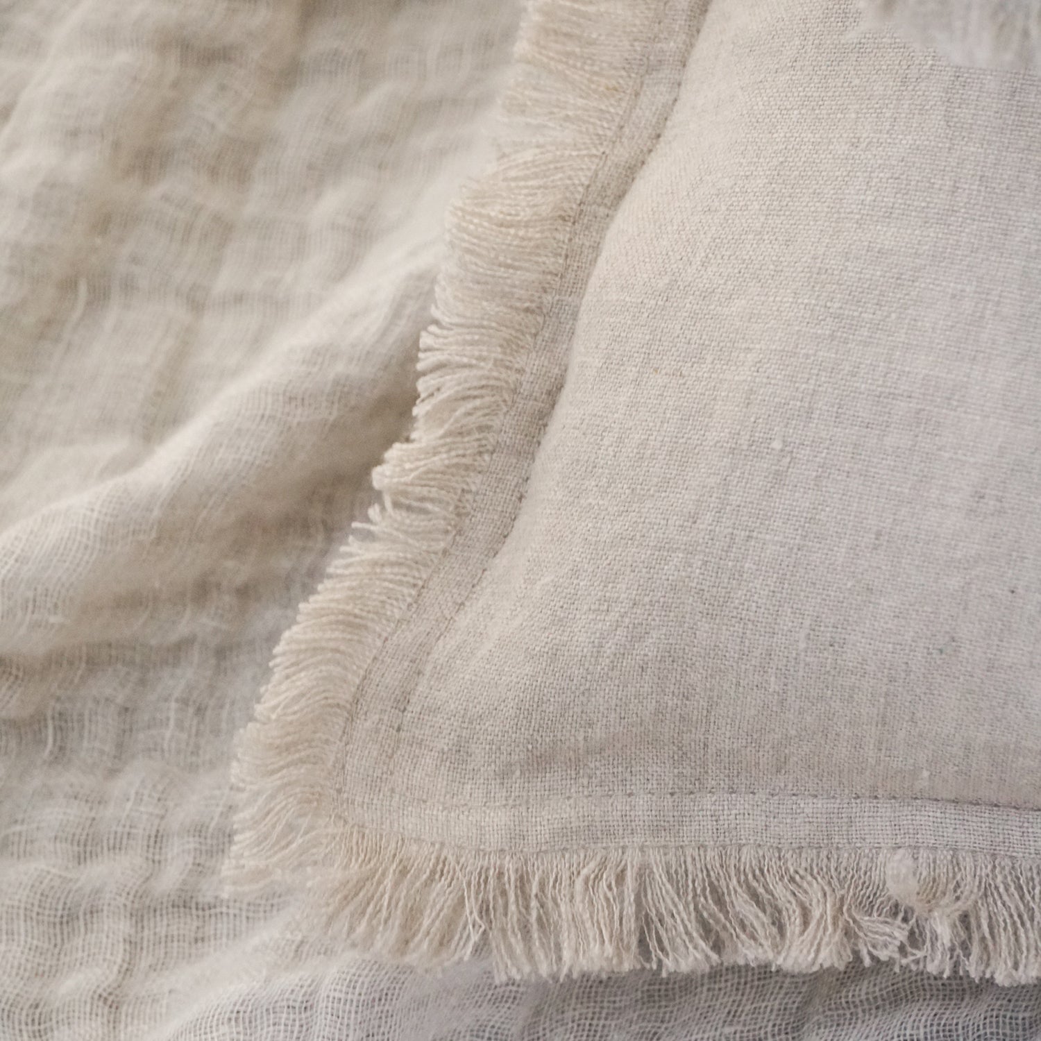 Anaya So Soft Beige Linen Throw Pillow