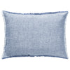 Anaya So Soft Chambray Blue Linen Throw Pillow