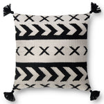 Loloi Tassel Black Indoor/Outdoor Pillow Set of 2