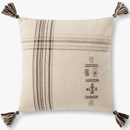Loloi Script Banded Throw Pillow Set of 2