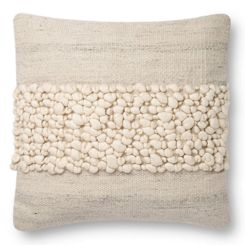 Justina Blakeney × Loloi JB Embroidered Knotted Throw Pillow - Final Sale