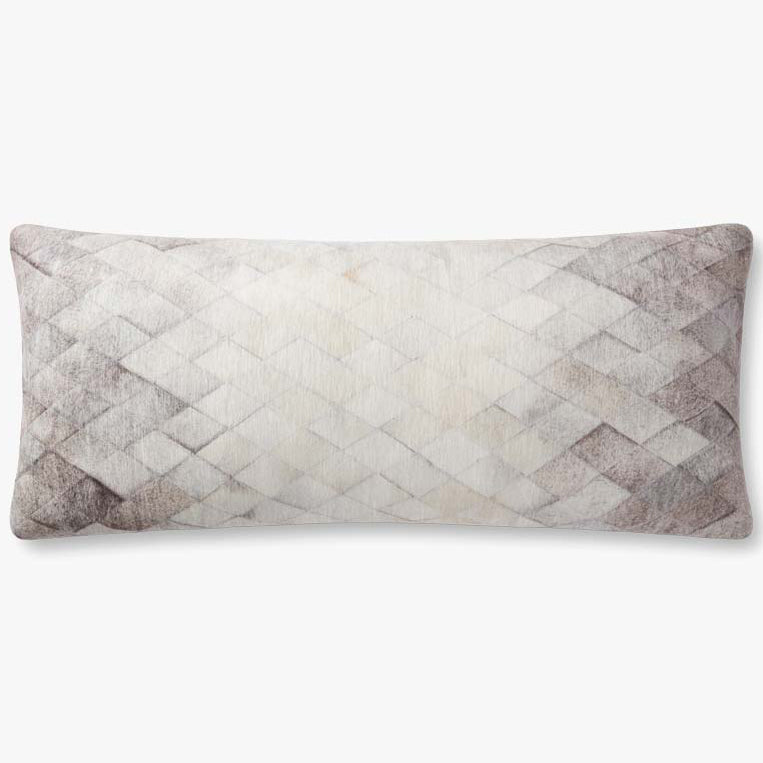 Loloi Laced Cowhide Throw Pillow Set of 2