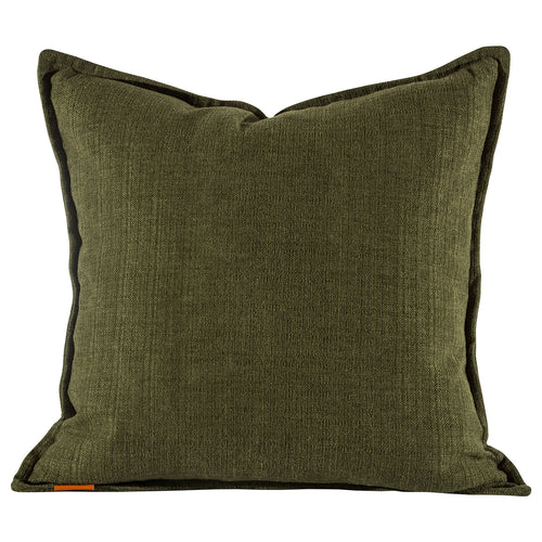 Aidan Gray Brim Collection No 1 Mossy Green Throw Pillow
