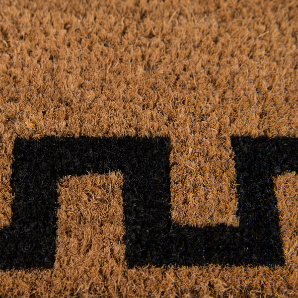 Greek Key Door Mat Paynes Gray
