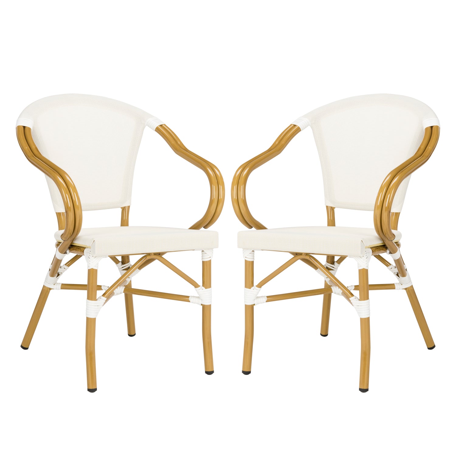 Gulf Outdoor Stacking Arm Chair Set of 2