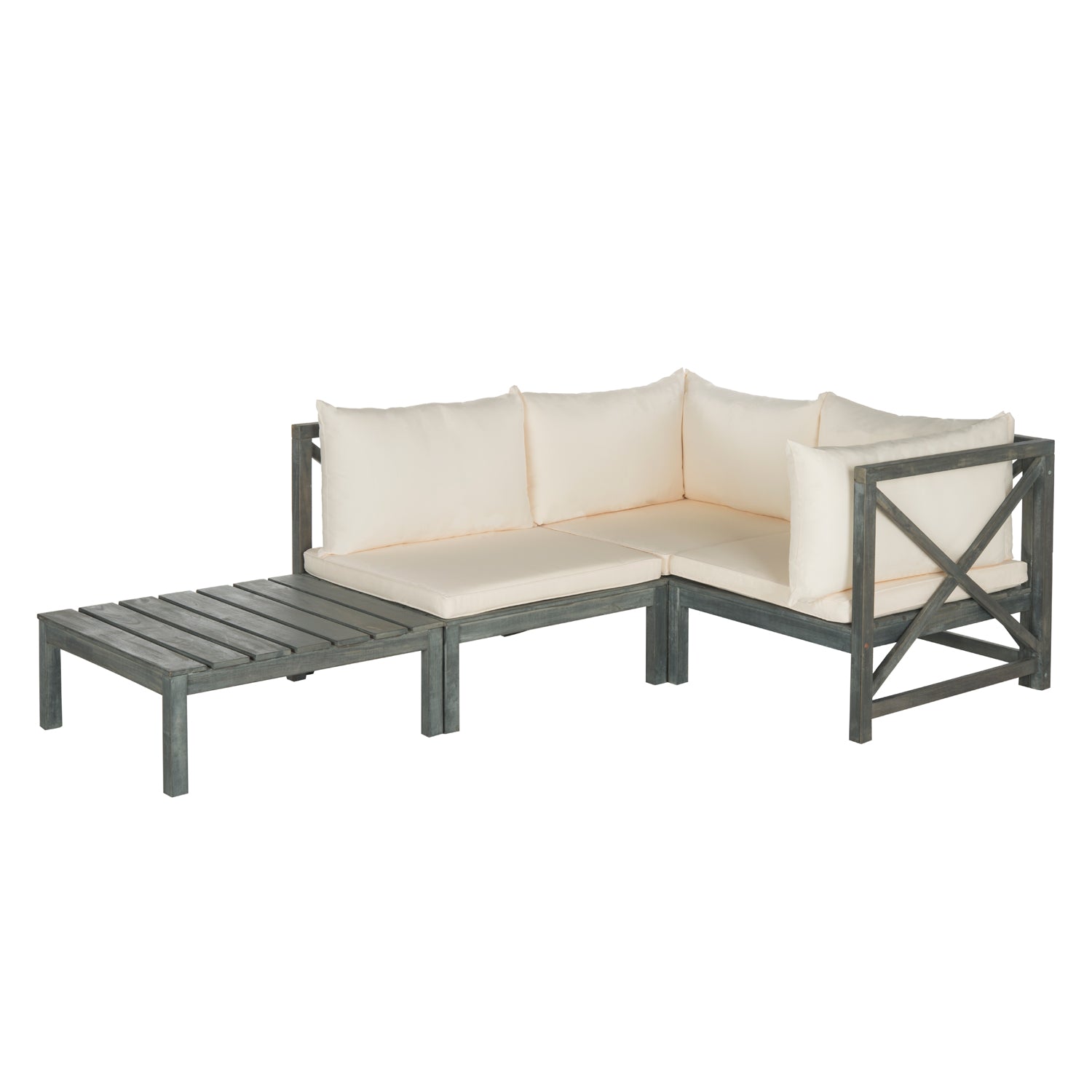 Pompano Outdoor Sectional Sofa Set Paynes Gray