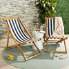 Perdido Outdoor Foldable Sling Chair Set of 2