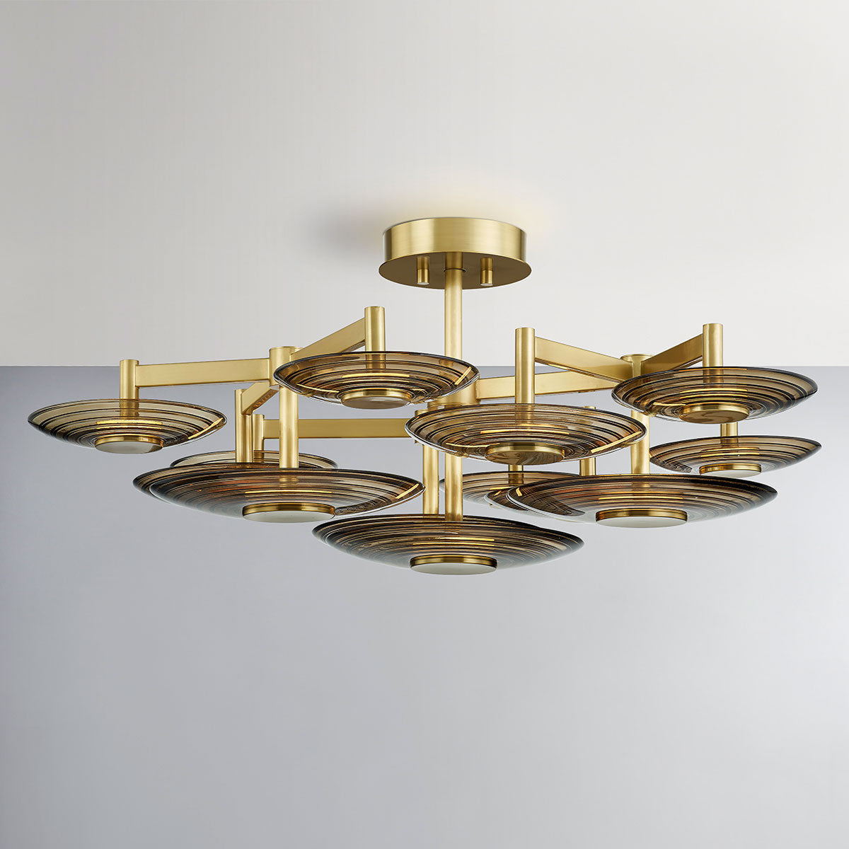 Pembrooke & Ives x Hudson Valley Lighting Griston 9-Light Semi Flush Ceiling Mount