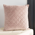 Rose Quilted Throw Pillow