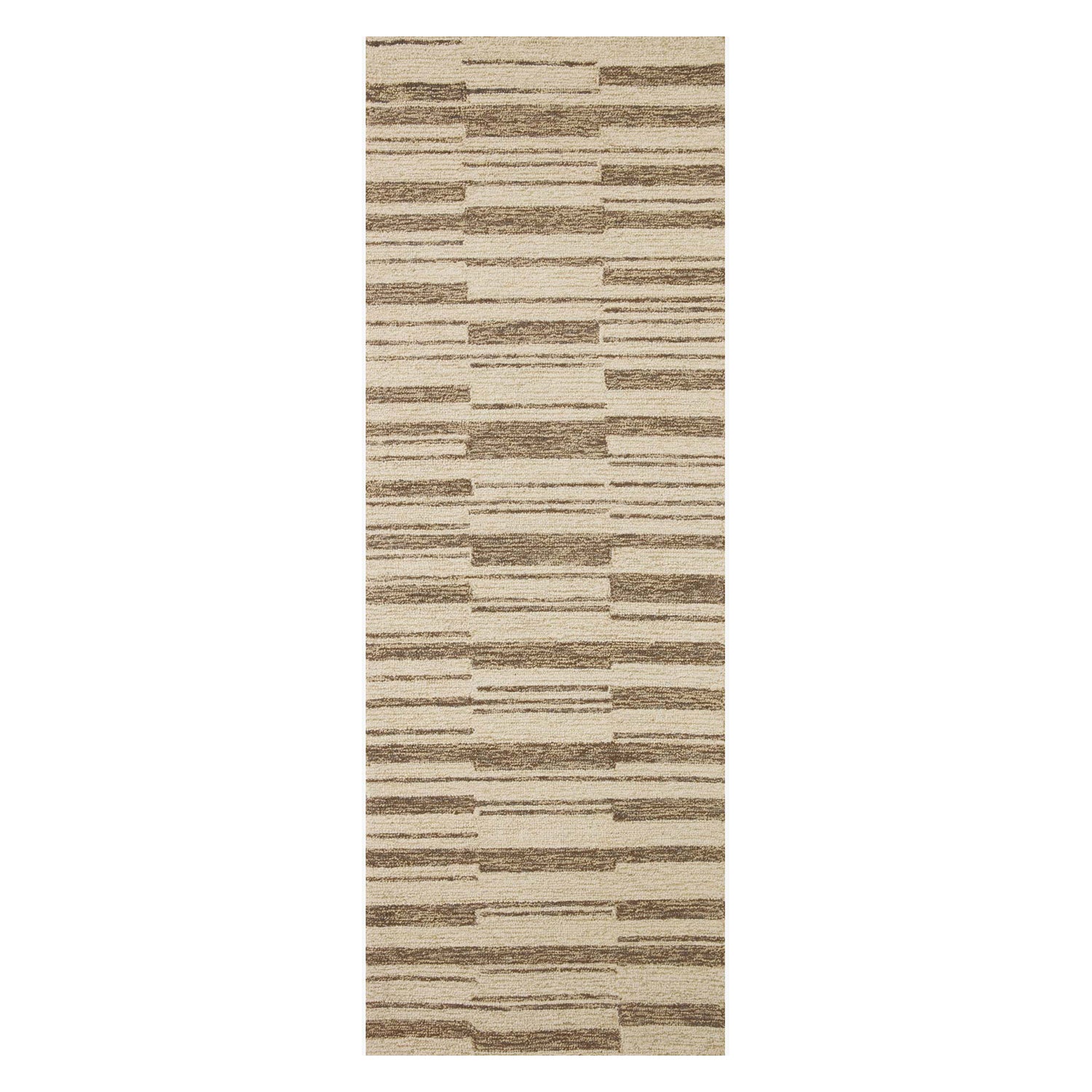 Chris Loves Julia x Loloi Polly Beige/Tobacco Hand Tufted Rug