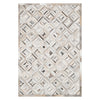 Loloi Promenade Ivory/Gray Hand Stitched Leather Rug