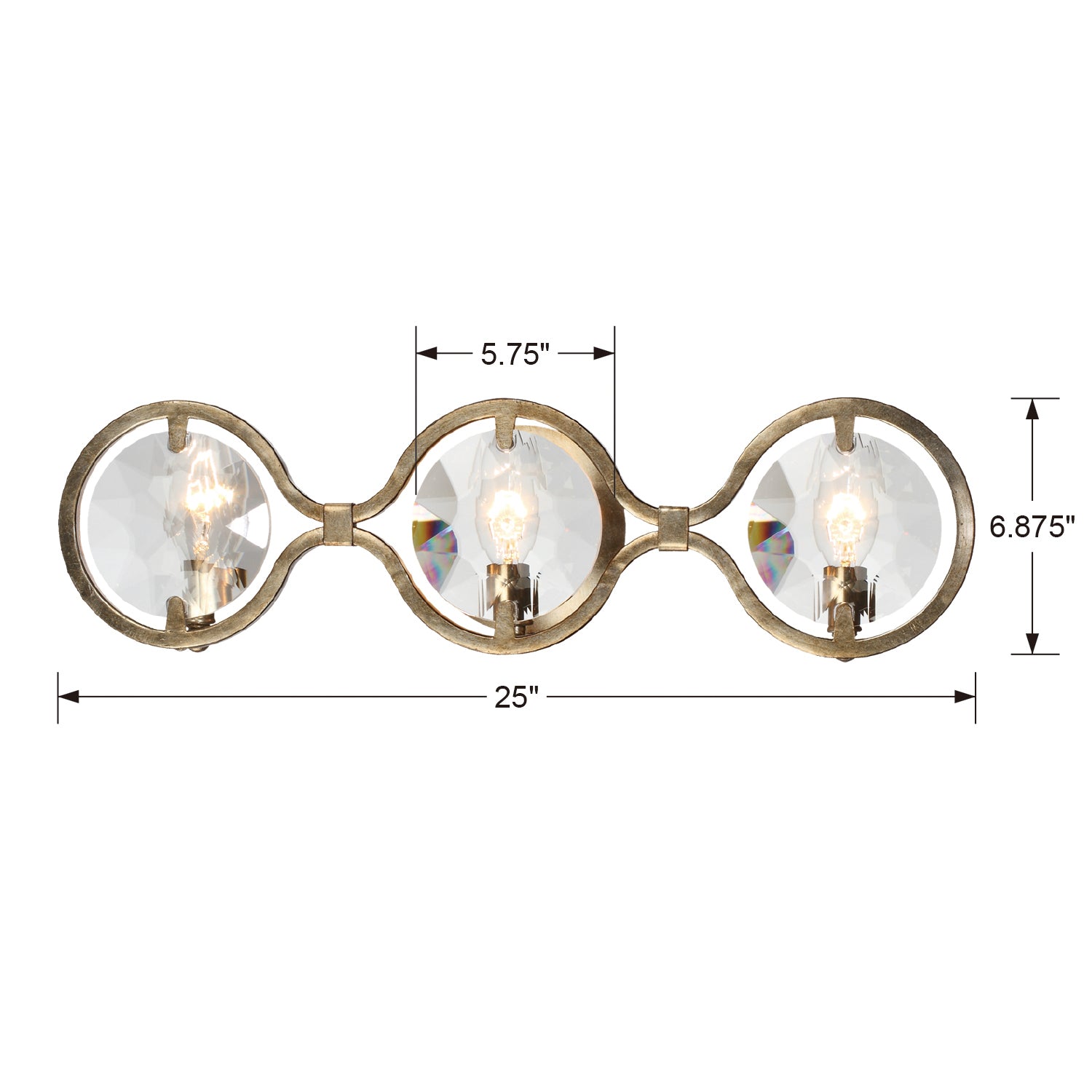 Crystorama Quincy Bath Vanity Light
