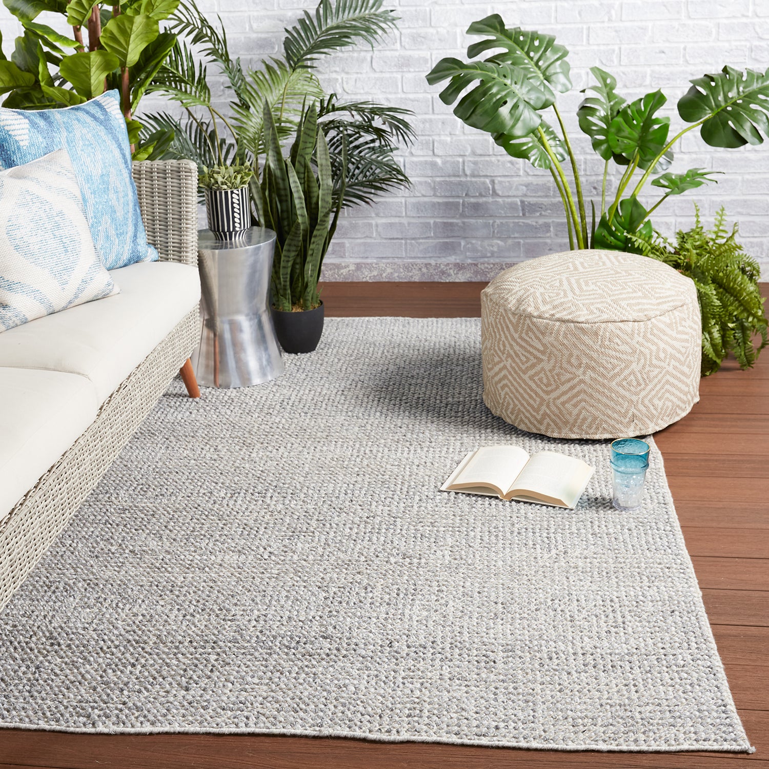 Jaipur Living Rebecca Crispin Indoor/Outdoor Rug – Paynes Gray
