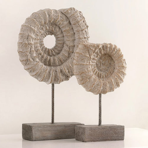 Kole Ammonite Table Accent Set of 2
