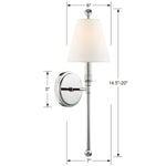 Crystorama Riverdale 1-Light Wall Sconce