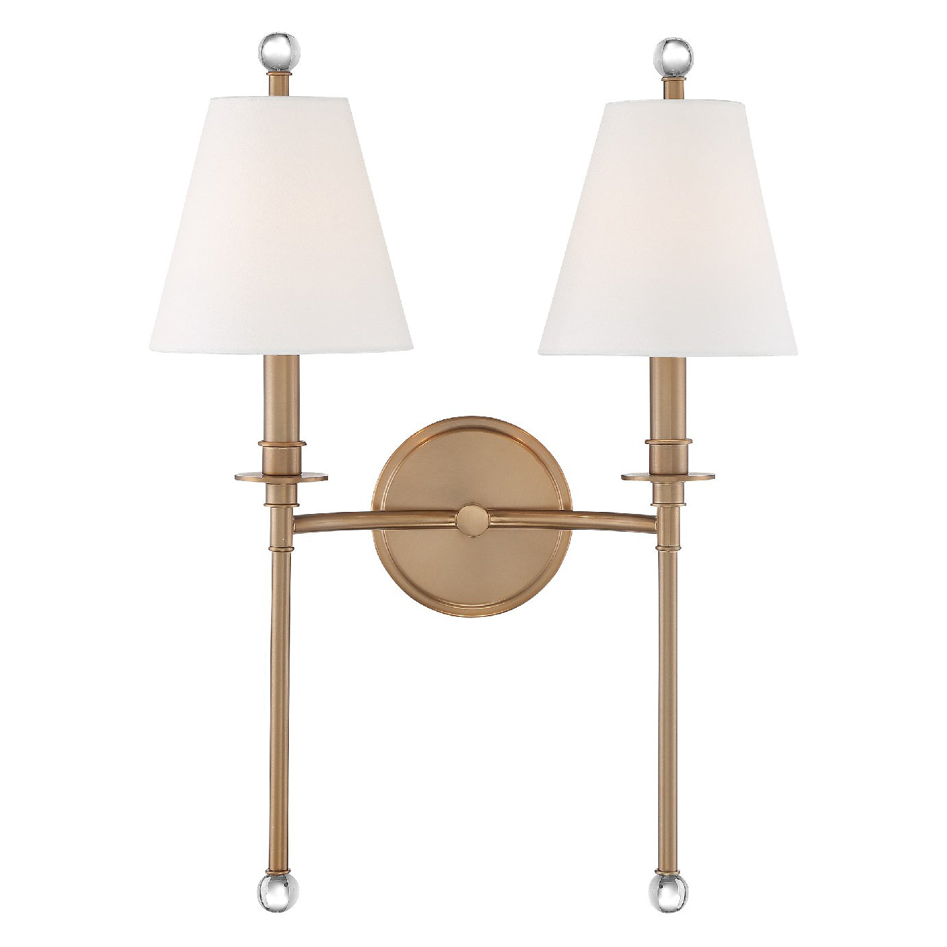 Crystorama Riverdale 2-Light Wall Sconce