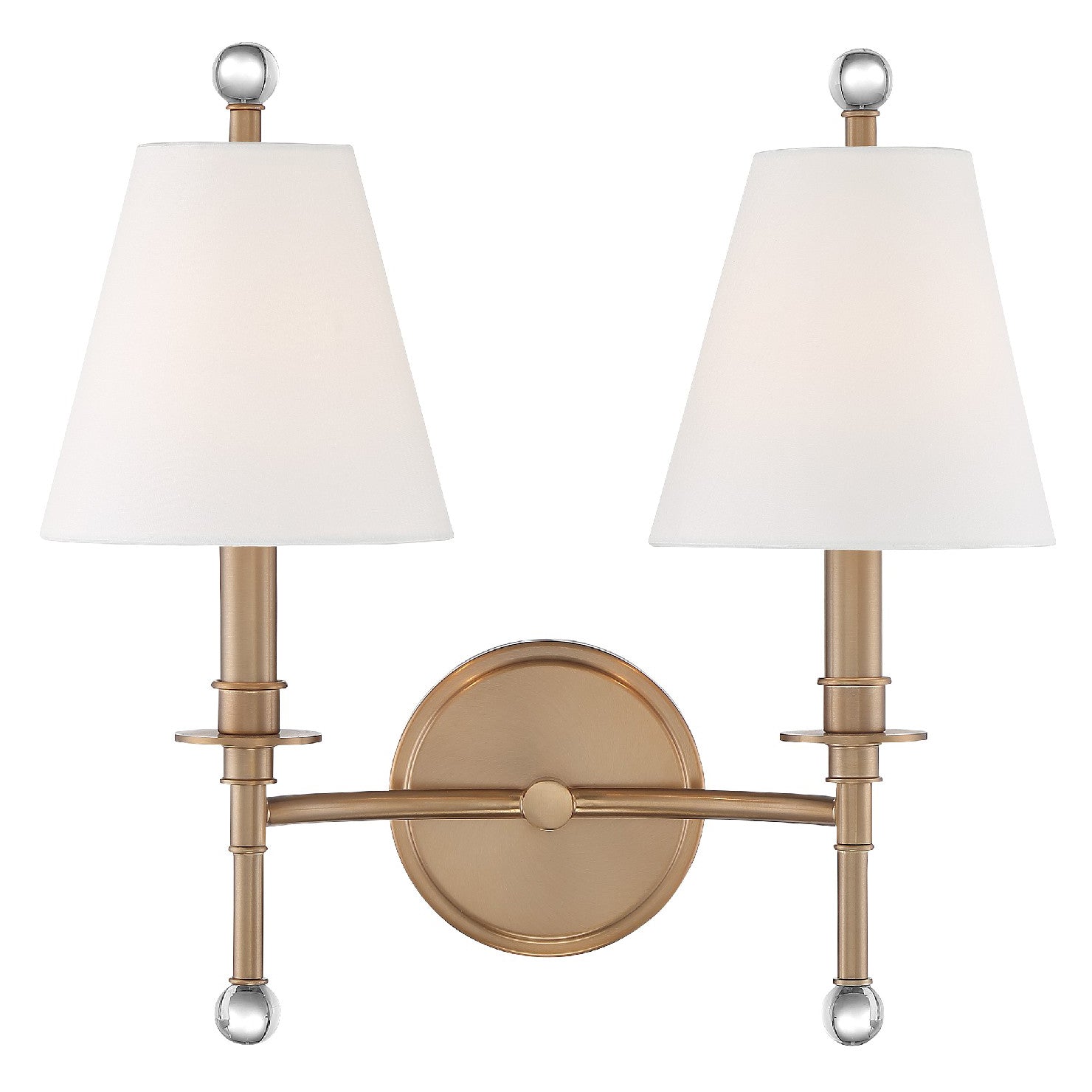 Crystorama Riverdale 2-Light Wall Sconce