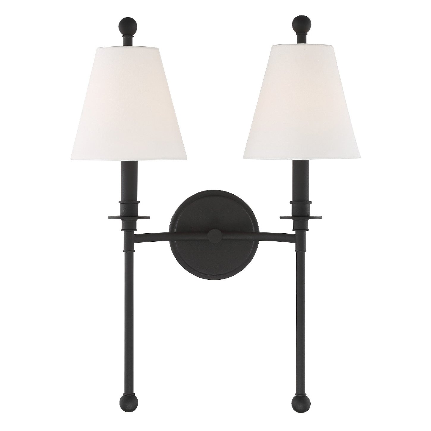 Crystorama Riverdale 2-Light Wall Sconce